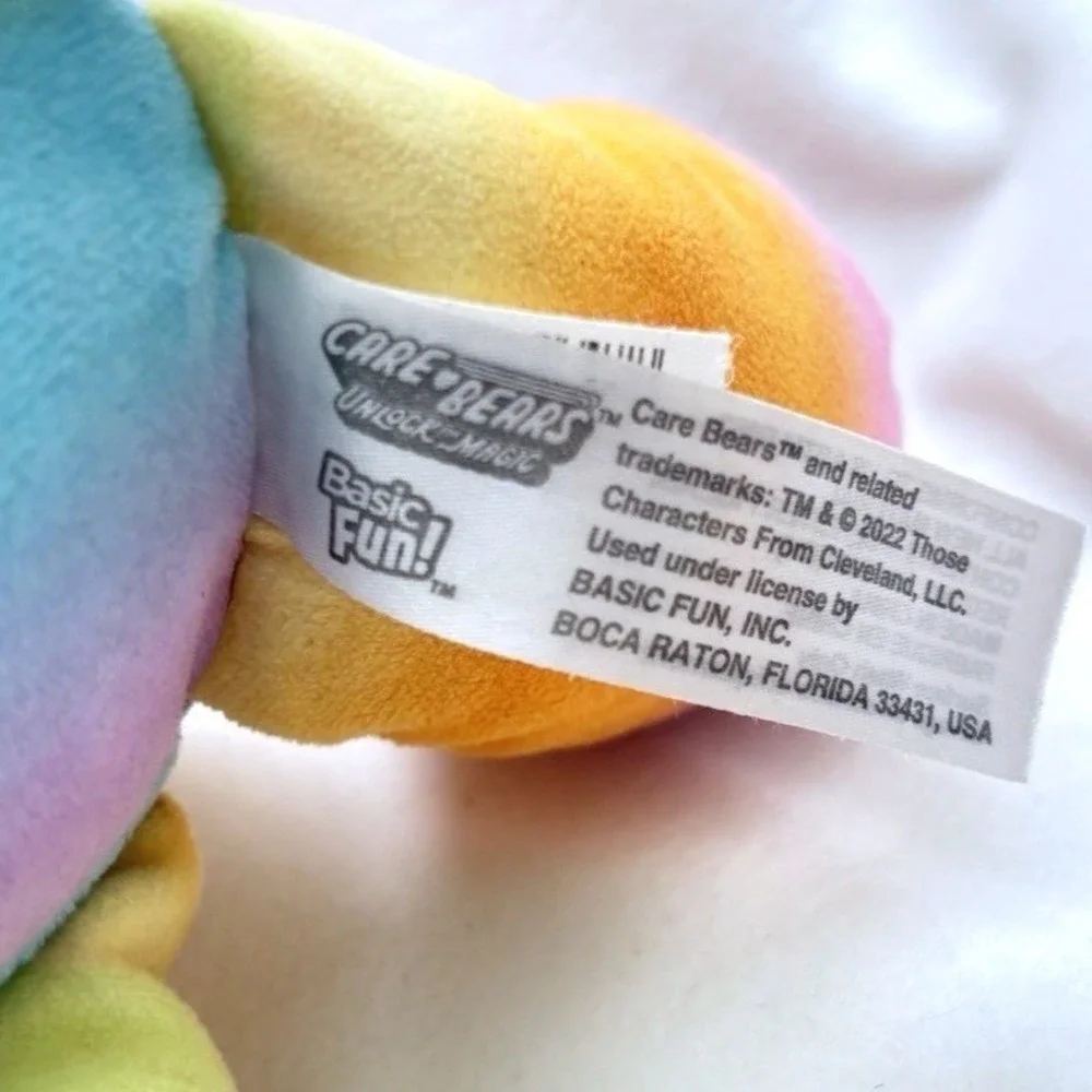 Care Bears Togetherness Bear Plush Stuffed Animal Rainbow Teddy Basic Fun 10